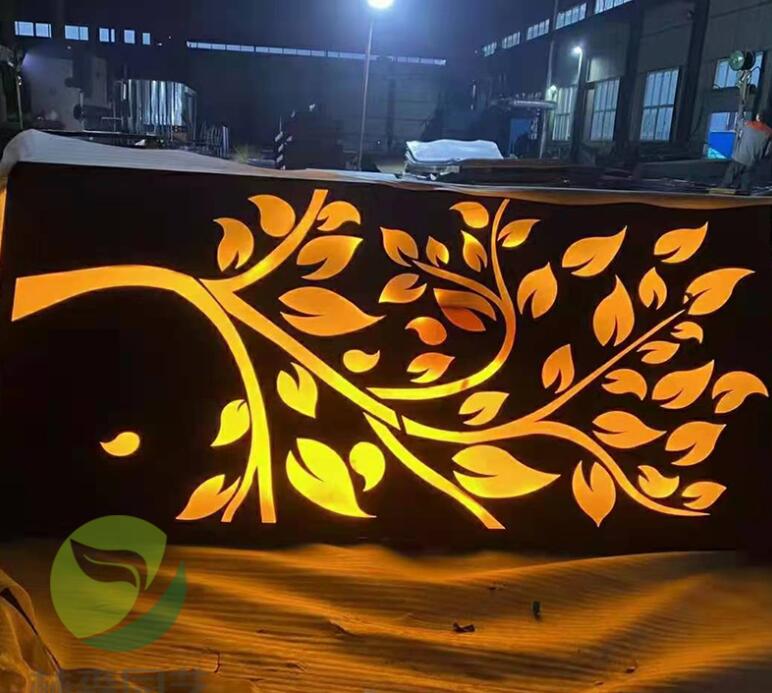 林周耐候钢板灯箱