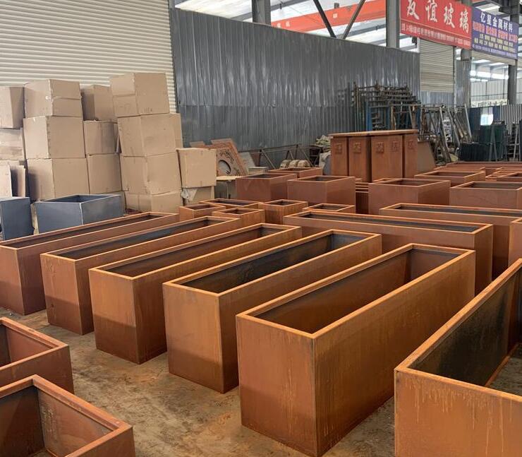 林周耐候钢板花箱