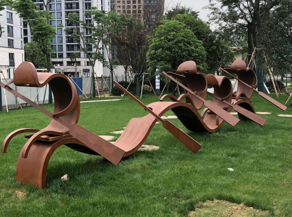 林周锈钢板造型